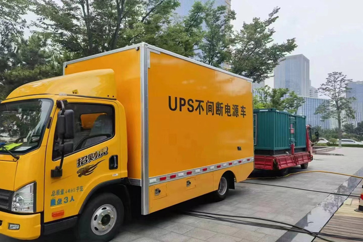 道县发电机租赁施工现场